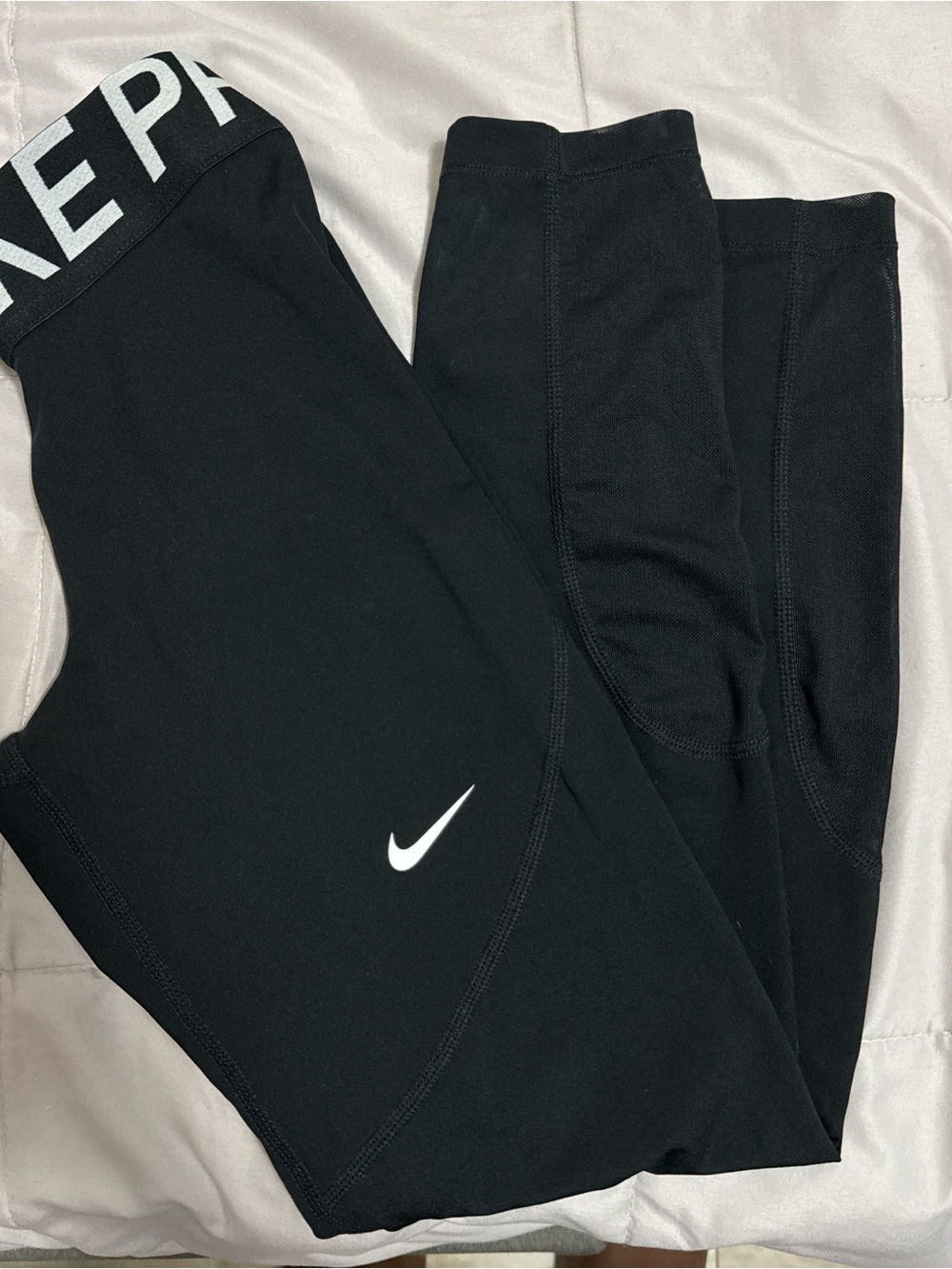 Nike Black Athletic Leggings with Branded Waistband